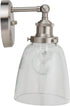 Bulb Linea di Liara Fiorentino Brushed Nickel Wall Sconce Lighting Fixture Farmhouse Bathroom Wall Sconce Bedroom Wall