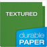 Oxford Twin-Pocket Folders, Textured Paper, Letter Size, Green, Holds 100 Sheets, Box of 25 (57503EE)