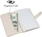 lizimandu Business Card Holder Book - PU Leather Organization Binder for Men & Women, Holds Up to 96 Cards (1-Beige)