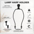 7.5 Inch 2 Set PATIKIL Lamp Harp Kit with Finial, Detachable Shade Bracket Holder, DIY Lighting Accessories for Table