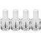Karlash Premium Empty Polish Bottle, Clear + Brush + Mixing Ball + White Cap, 0.5 Oz - 4 Pieces