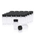 20 PCS 20ML Clear Small Liquid Sample Glass Vials with Screw Caps, Leak-Proof Vial, 24-414 Black Screw Cap