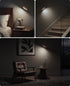 360Rotate (1 Pack Wood LED Wall Sconce Magnetic Wall Mounted Lamp Brightness Adjustable Night Lights Rechargeable