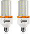 2 Pack 50W LED Corn Light Bulb, 6250 Lumen 400W Replacement, E26 Cool Daylight White, Indoor Outdoor Application