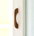 KOVNISE 2 128mm) PCS Cabinet Pulls Solid Wood Dark Walnut Pulls Beech Original Wood Color Simple Modern Style