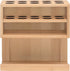 Excello Global Products Bamboo Dry Erase Marker Holder, Magnetic Mount, Holds 10 Markers and an Eraser