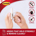 Command Designer Hooks - Medium, White, 4-Hooks