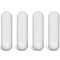 PTFE Magnetic Stirrer Mixer Stir Bar, White Color, Laboratory Bar, Stir Plate Magnet Stick (4 Pieces, 30 mm)