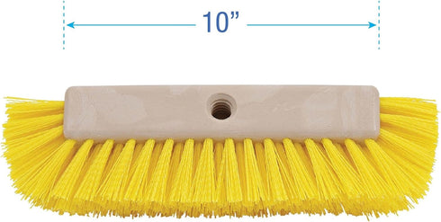 BWK3410 10 Boardwalk in. Brush Yellow Polypropylene Bristles Dual-Surface Scrub Brush