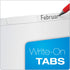 Oxford Blank Write On Binder Dividers, 1/5 Cut Tabs, 3 Hole Punch Dividers in 5 Tab Sets, 100 Dividers, 20 Sets, White