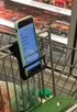 Smartphone Holder for Shopping Cart - Securely Holds Cell Phone While Shopping