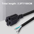MEIRIYFA 18 Gauge 3 Prong Female NEMA 5-15 Plug Heavy Duty Cord, 10A 110V 115V 120V, 2PCS (3.3FT)
