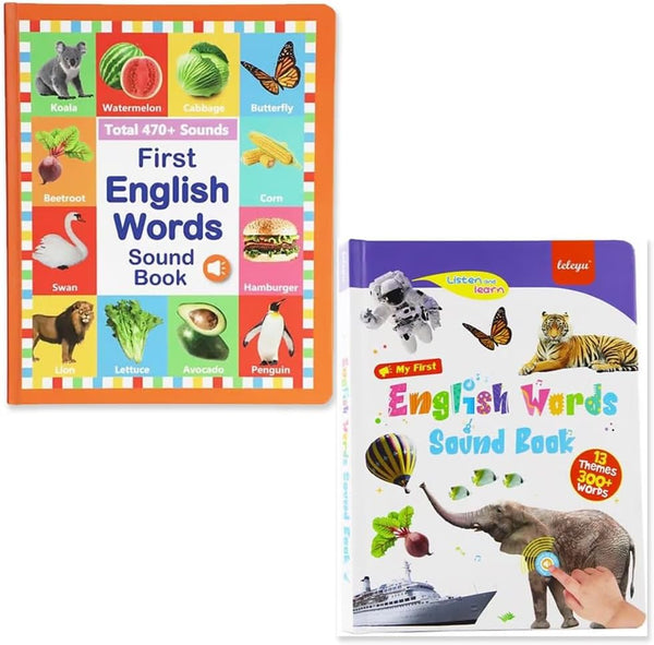 BLOCKv My First English Words Sound Book 470+ Words, Audio Books for Kids