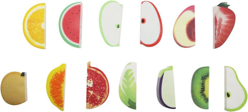 Sticky Note 3D Fruit and Vegetable Sticky Note Message Note Highlights Bookmark Suitable for Home Office School Holiday Gifts and Company Prizes 140 Sheets/Pad 13 Pads/Set
