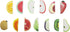Sticky Note 3D Fruit and Vegetable Sticky Note Message Note Highlights Bookmark Suitable for Home Office School Holiday Gifts and Company Prizes 140 Sheets/Pad 13 Pads/Set