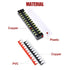12pcs 600V 15A 12 Position Double Row Screw Terminal Strip and 400V 10A Red/Black Pre Insulated Terminal Barrier