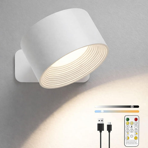 Lights Of Sweden - US Lights of Sweden Wall Lamps - Rechargeable Infinity Wall Lamps with Remote