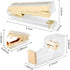 Gold Acrylic Stapler Set Desk Accessory & Decoration Kit for Gift, Clear Stapler with 1000 Pcs Staples and Staple Remover, Tape Dispenser, Gold Stapler Bundle Office Supplies Set by Geila