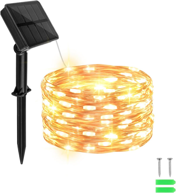 cshare Solar Fairy Lights Outdoor Waterproof,16.4ft 50LED Solar String Lights for Outside 8