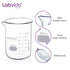 6pcs 400ml Upgraded Thick Glass Beakers, Griffin Low Form Beaker Set with Double Scale
