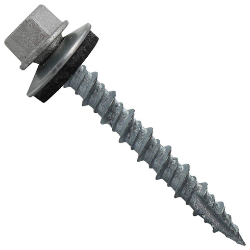 Metal Roofing Screws: (250) 10 x 1-1/2" Galvanized Hex Head Sheet Metal Roof Screws with EPDM Washer