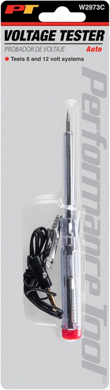 Performance Tool W2973C Economy Circuit Tester (6V-12 Volt) With 2-5/8-Inch Probe, Black by Performance Tool