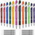 AUAUY 12 PCS Funny Pens, Fun Ballpoint Pen Set with 12 Replacement Refills, 2 in 1 Metal Stylus Pens, Funny Office