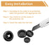 6PCS 1-3/4 Grommet DD040-1-3/4 Rubber for Wiring Firewall Hole Plugs Wire Protection