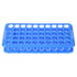 PATIKIL 50 Wells Tube Rack, 1 Pcs Vial Rack for Microcentrifuge Tubes, Blue