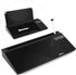 Varhomax Glass Desk Whiteboard - Black with Calculator, Desktop Dry Erase Board with Storage for Home and Office
