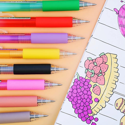 ArvezVoy 36Pcs 0.7 mm, Colored Erasable Gel Pens, Click Fine Point Quick-Drying, Make Mistakes DisappearRetractable