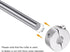 4pcs Double Split Shaft Collar Set for 8mm Shaft, 25mm OD, 10mm Width, Clamp-On Collars for Machine Tools