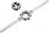 uxcell Die Stock Handle Wrench Set with M10 x 1.25 Threading Round Die and 30mm Holder, Adjustable Tool