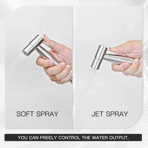 SassyAstra 2Pack Handheld Toilet Bidet Sprayer Adjustable Water Pressure, with Hose, Feminine & Pet Wash Kit, Bathroom