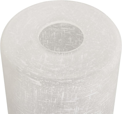 2 Pack 1-5/8-Inch G0099 White Frosted Glass Lamp Shade, Cylinder Light Fixture Replacement Globe or Cover with Fitter