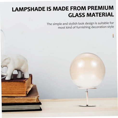1pc Angoily Glass Lampshade Accessories Nightstand Cover Lace Lamp Shade Dust Cover Lampshade Home Decor