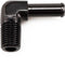 1/4" NPT Male to 3/8" Hose Barb Fitting Adapter - 90 Degree Aluminum Black for 6AN Push on Hose