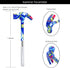 YOUMI 6 in 1 Multifunctional Anti-Corrosion Floral Hammer & Screwdriver Tool Set for Sweetheart (Blue)