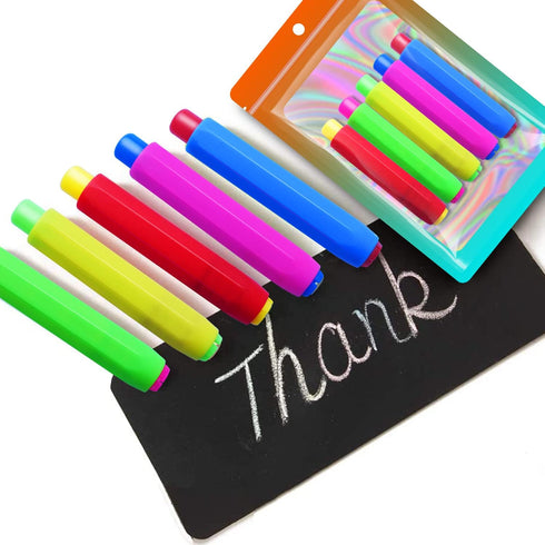 Paichley 5 Set 5 Count (Pack 1) Pieces Colorful Plastic Chalk HoldersBlackboard Adjustable for Teachers School Office