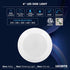 4 Inch Dimmable 5CCT 2700K 3000K 3500K 4000K 5000K, 11W, 800LM, LUXRITE LED Disk Lights, Flush Mount Ceiling Light