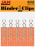 JAM PAPER Small 3/4 Inch (19 mm) Orange Binder Clips - 25/Pack