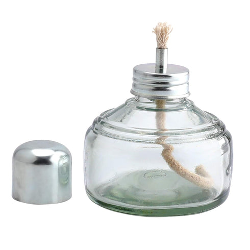 Dental Alcohol Lamp Glass Burner with Metal Cap, 150ml Dental Lab Equipment Heating