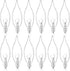 E12 B10 Clear Candle Base Bulb with Warm White 2700K, 40W Candelabra