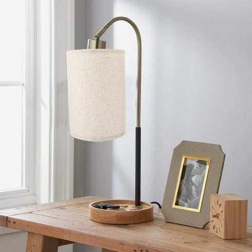 Cozy Linen Table Lamp Shade Half Round Design Floor Lamp Cover for Bedroom Living Room Replacement for Home Decor