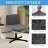 Generic Armless Criss Cross Chair Cover Looking Stretch Mid Back Wide Accent Chair Slipcover, Exquisite Vanity Cover