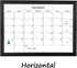 TORASO Dry Erase White Board & Monthly Calendar Board, Magnetic Whiteboard for Wall, Hanging Board for Office, Home