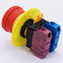 TWTADE Red Mushroom Cap 1NO 1NC DPST Emergency Stop Push Button Switch, AC 660V 10A