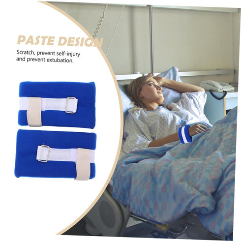 4Pcs SHERCHPRY Elderly Fall Prevention Straps Adjustable Wrist and Ankle Support Hospital Use for Seniors
