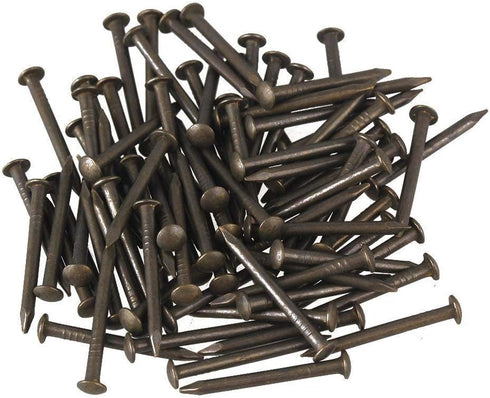Wooden Nail Tiny Antique DIY Decorative Boxes Accessories, Mini Nail 1inch/25mm (Bronze, 100pcs)