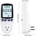 US Plug Multi Functional Power Meter, Backlight Monitor for Voltage Electricity Measurement, Home Tools Kits